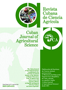 Cuban Journal of Agricultural Science